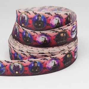 Стрічка репсова 2,5 см "Wednesday" v004 20 м.