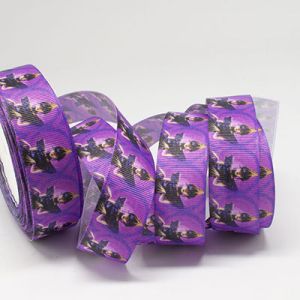 Стрічка репсова 2,5 см "Wednesday" v005 20 м.