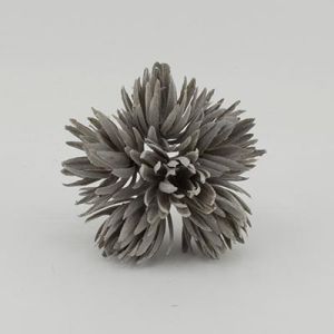 Букет хризантем С30157 48 шт. 4,5 см темно-сірий