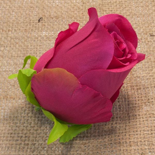 Бутон розы из ткани, 3,5 см, цвет красный купить в интернет-магазине Vlaber