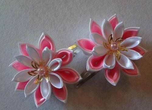 Розовые женские атласные шпильки Gold Star - Обувь