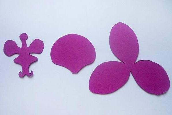 Как сделать цветок орхидеи из фоамирана: детали