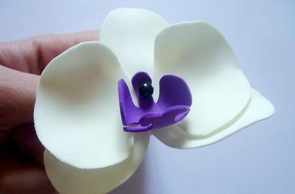 Как сделать цветок орхидеи из фоамирана: готовый цветок